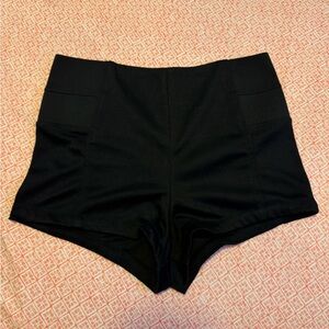 Love J High Waist Black Women's Shorts